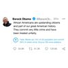 Obama tweet is fact checked