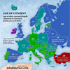 Europe age of consent map